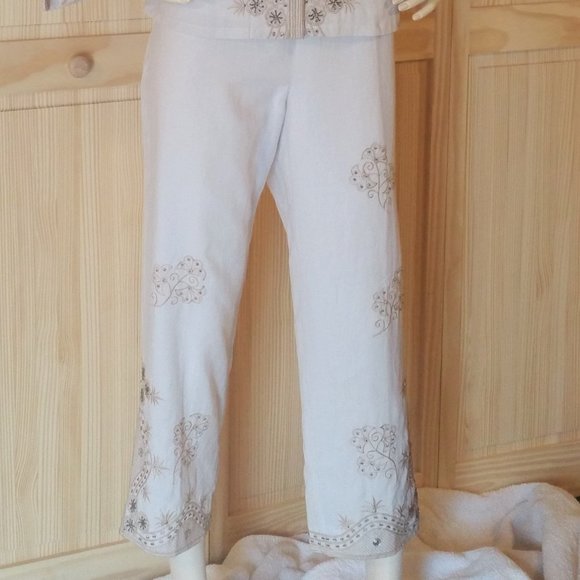 Anne Carson 2 Pc Button down Blouse + Pants NWT - Picture 5 of 5